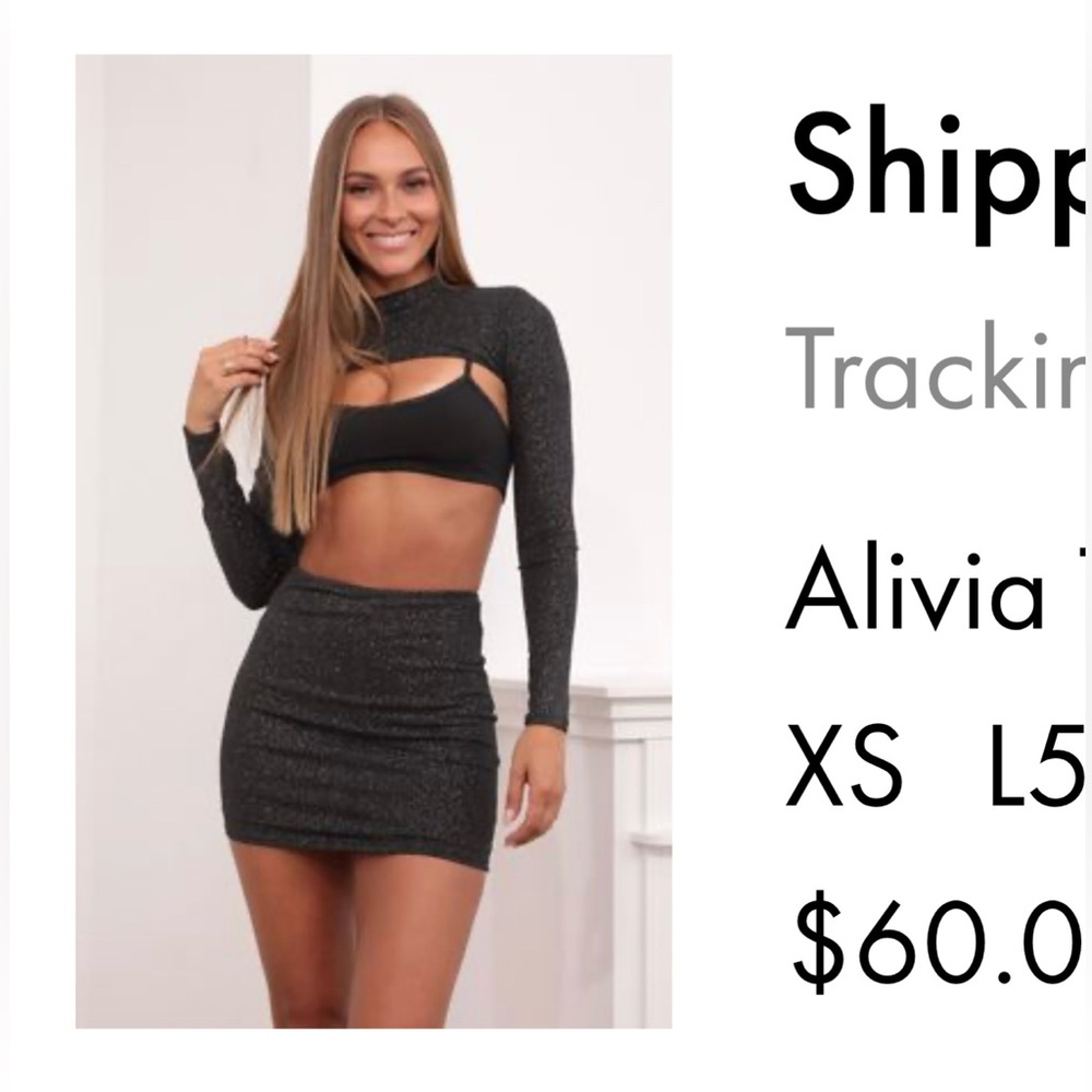 Lucy in the Sky Black Mini Dress